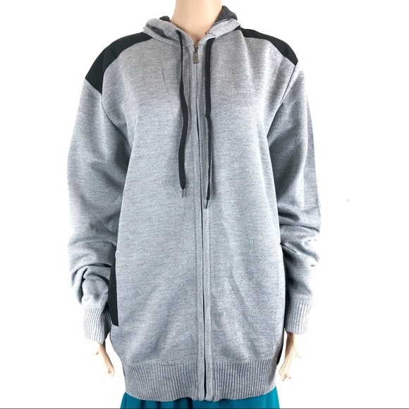 Blue Gear Large Grey Sweater with hood - Picture 1 of 8